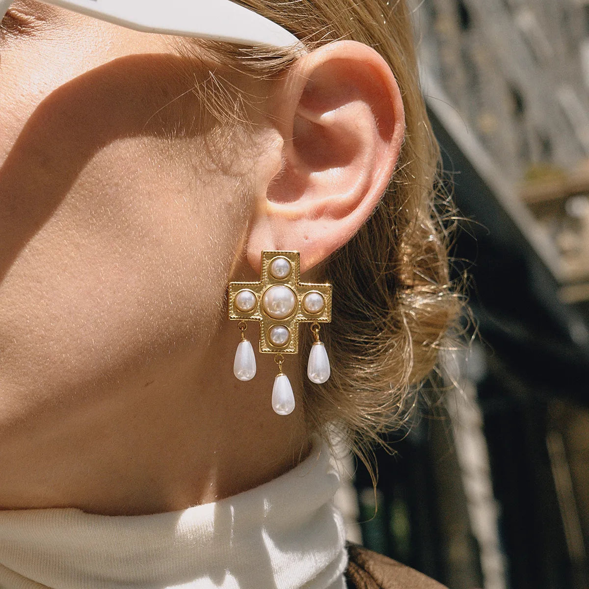 Hallie Earrings by Lucy Luna Jewellery, alternate view 3