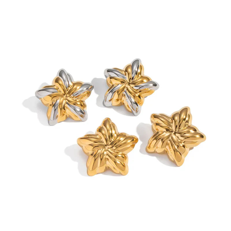 Cleo Floral Studs by Lucy Luna Jewellery