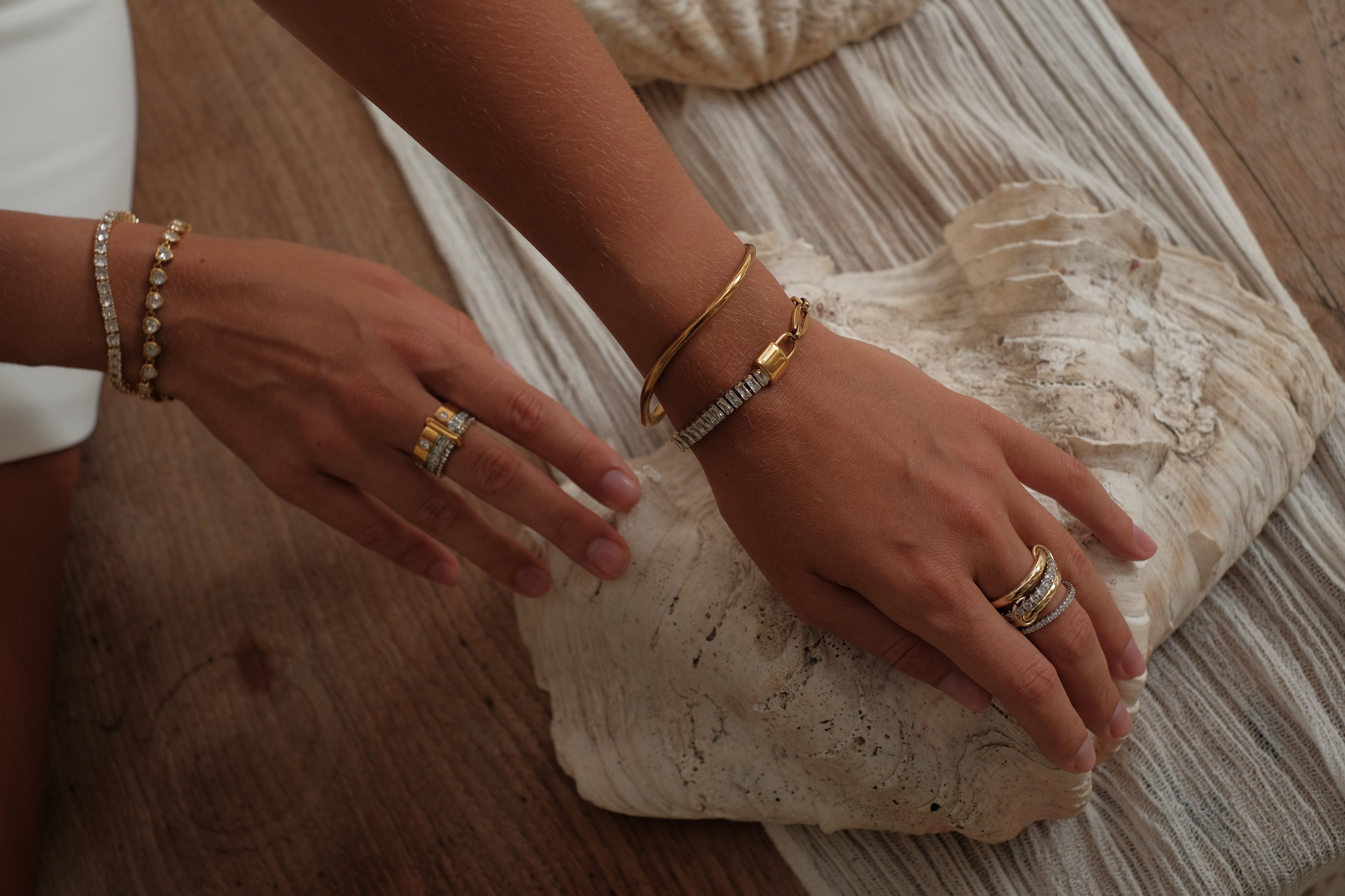 Sierra Stack Ring by Lucy Luna Jewellery, alternate view 2
