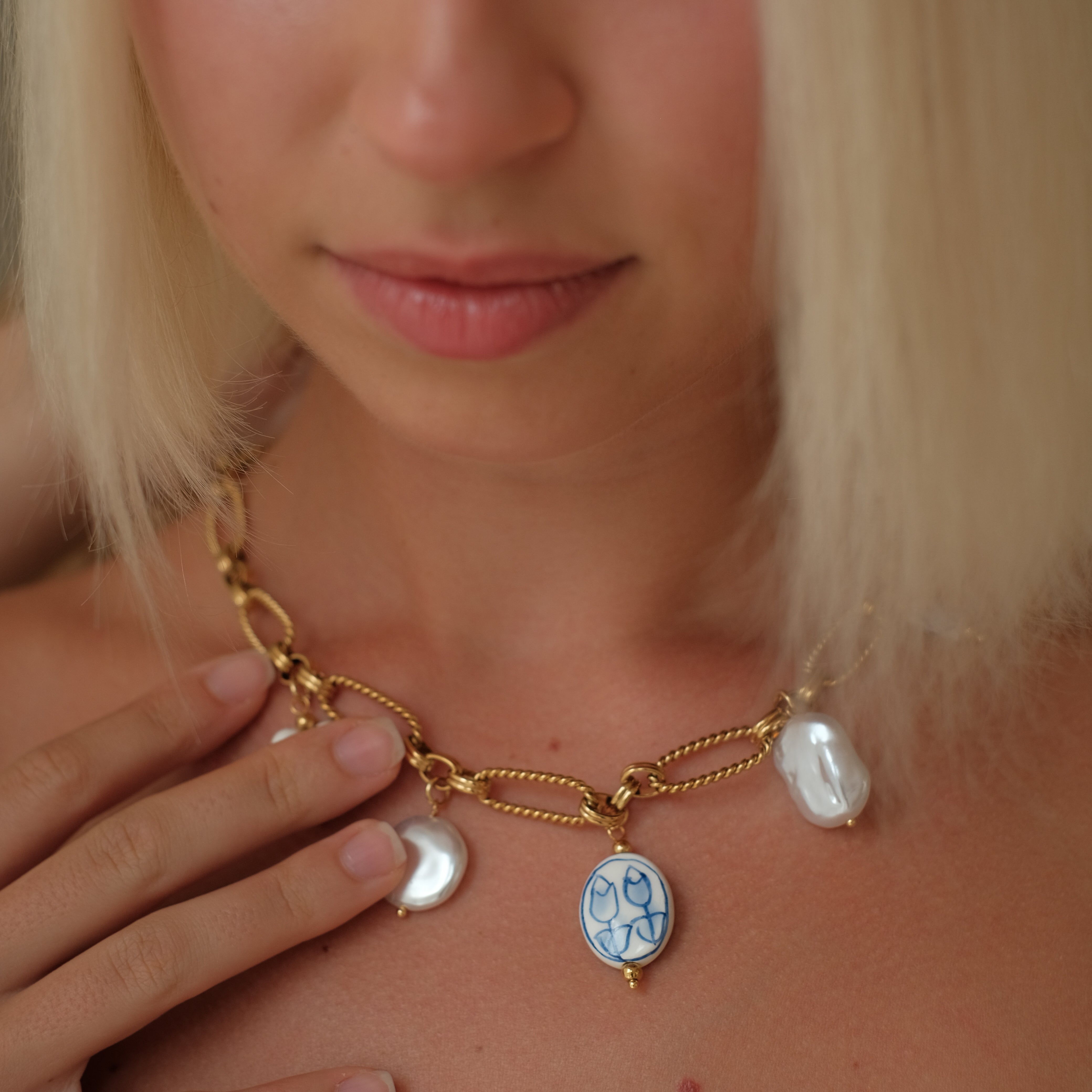 Portofino Charm Necklace by Lucy Luna Jewellery, alternate view 2