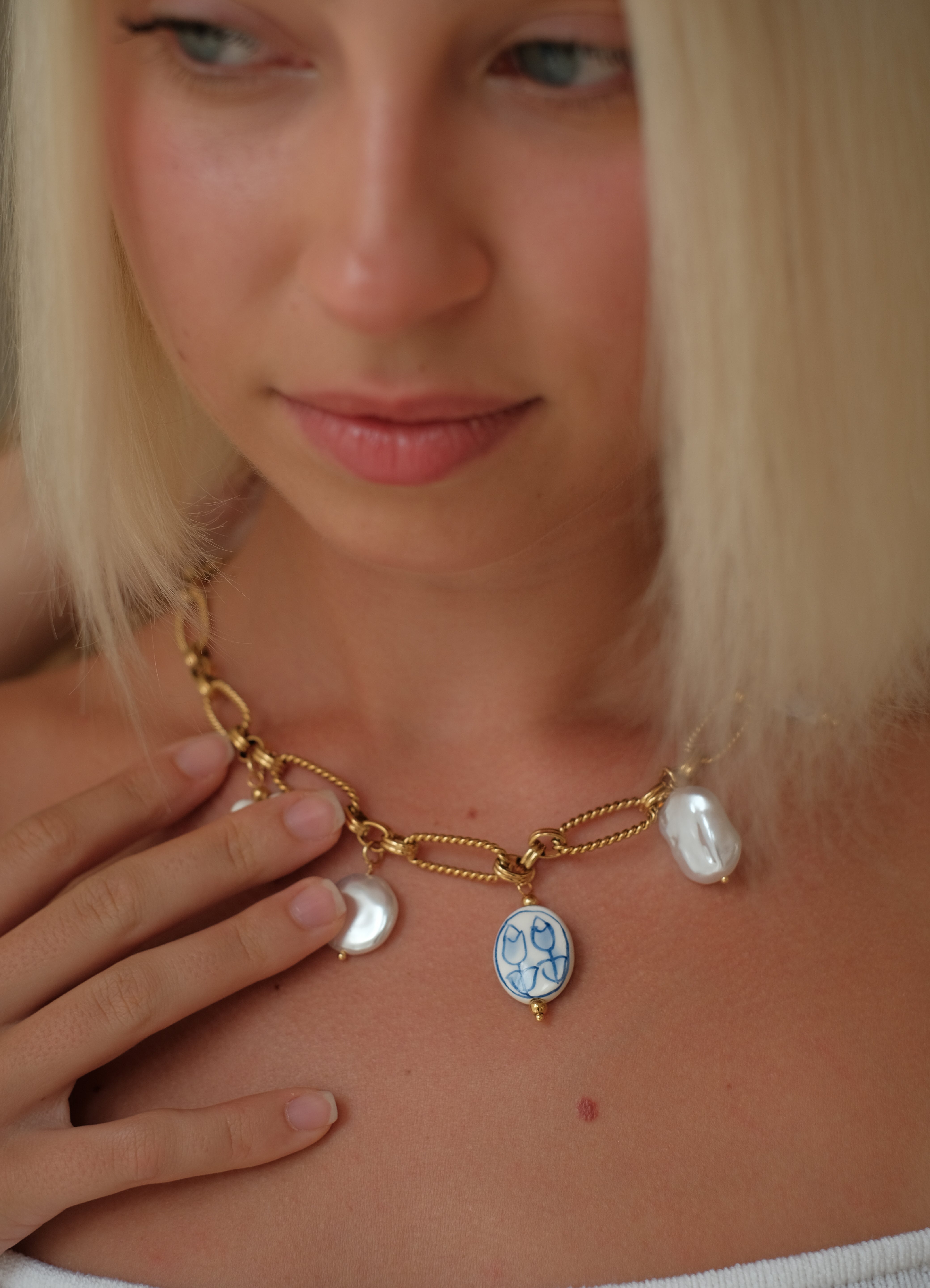 Portofino Charm Necklace by Lucy Luna Jewellery, alternate view 2