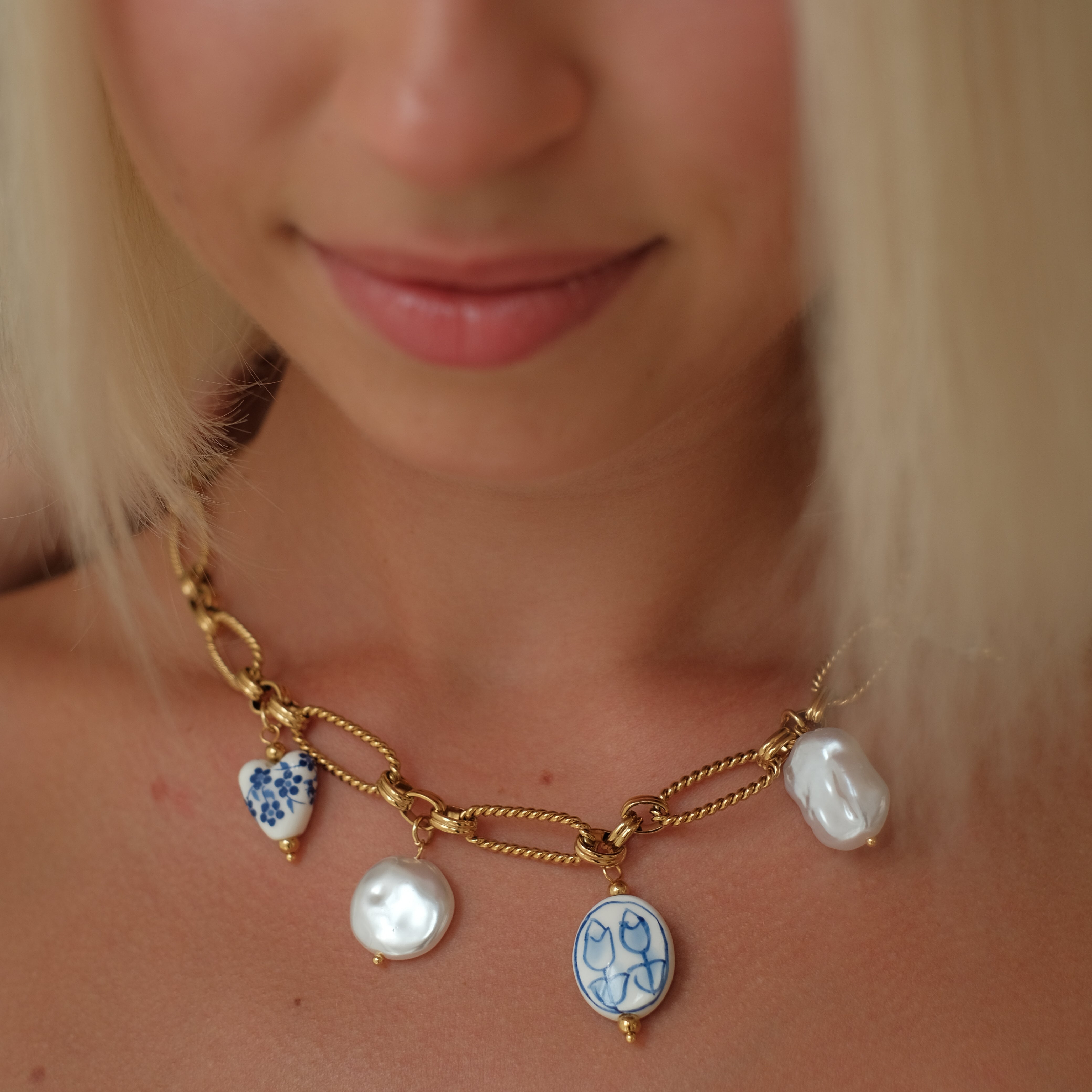 Portofino Charm Necklace by Lucy Luna Jewellery, alternate view 4
