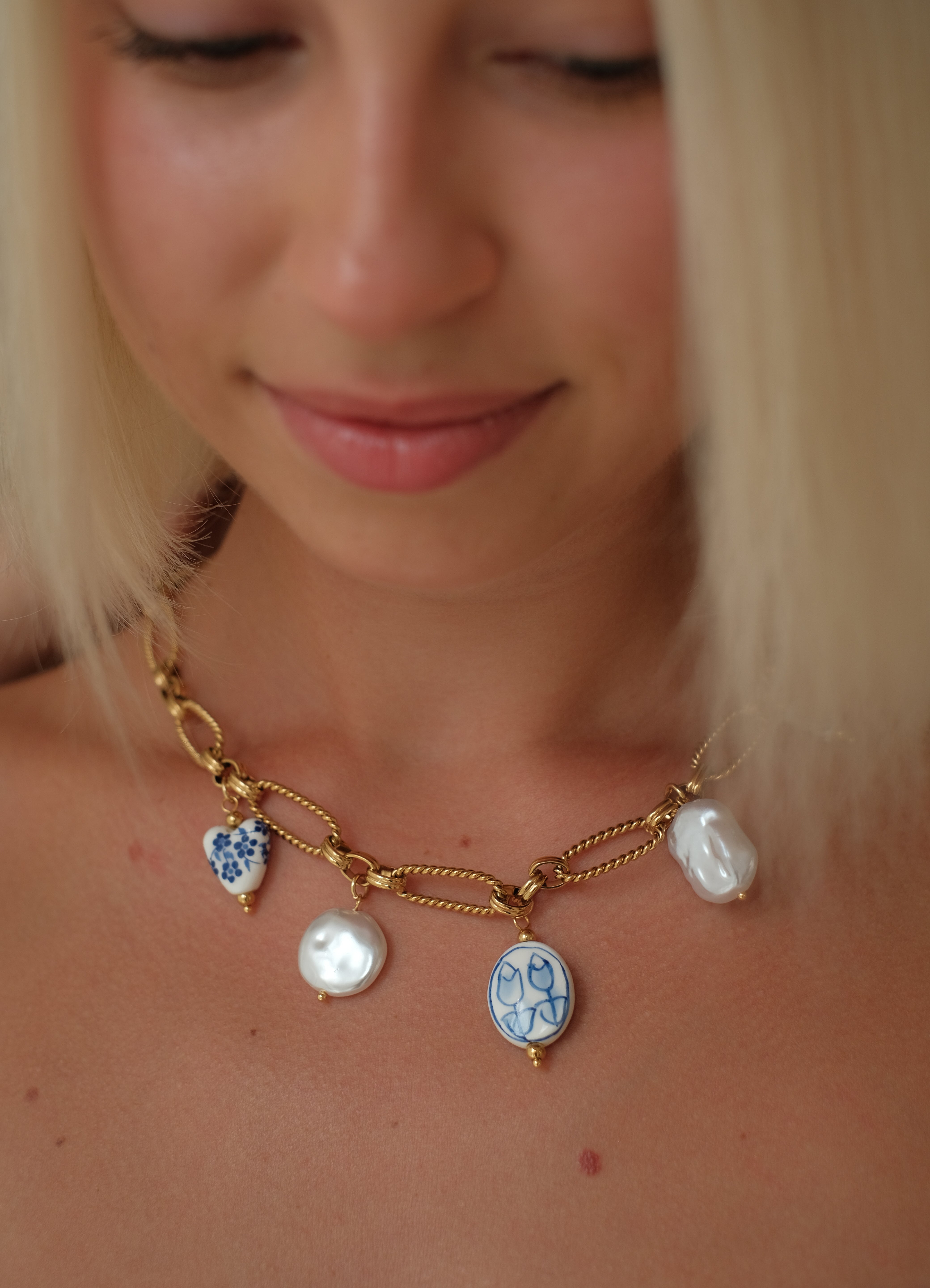 Portofino Charm Necklace by Lucy Luna Jewellery, alternate view 4