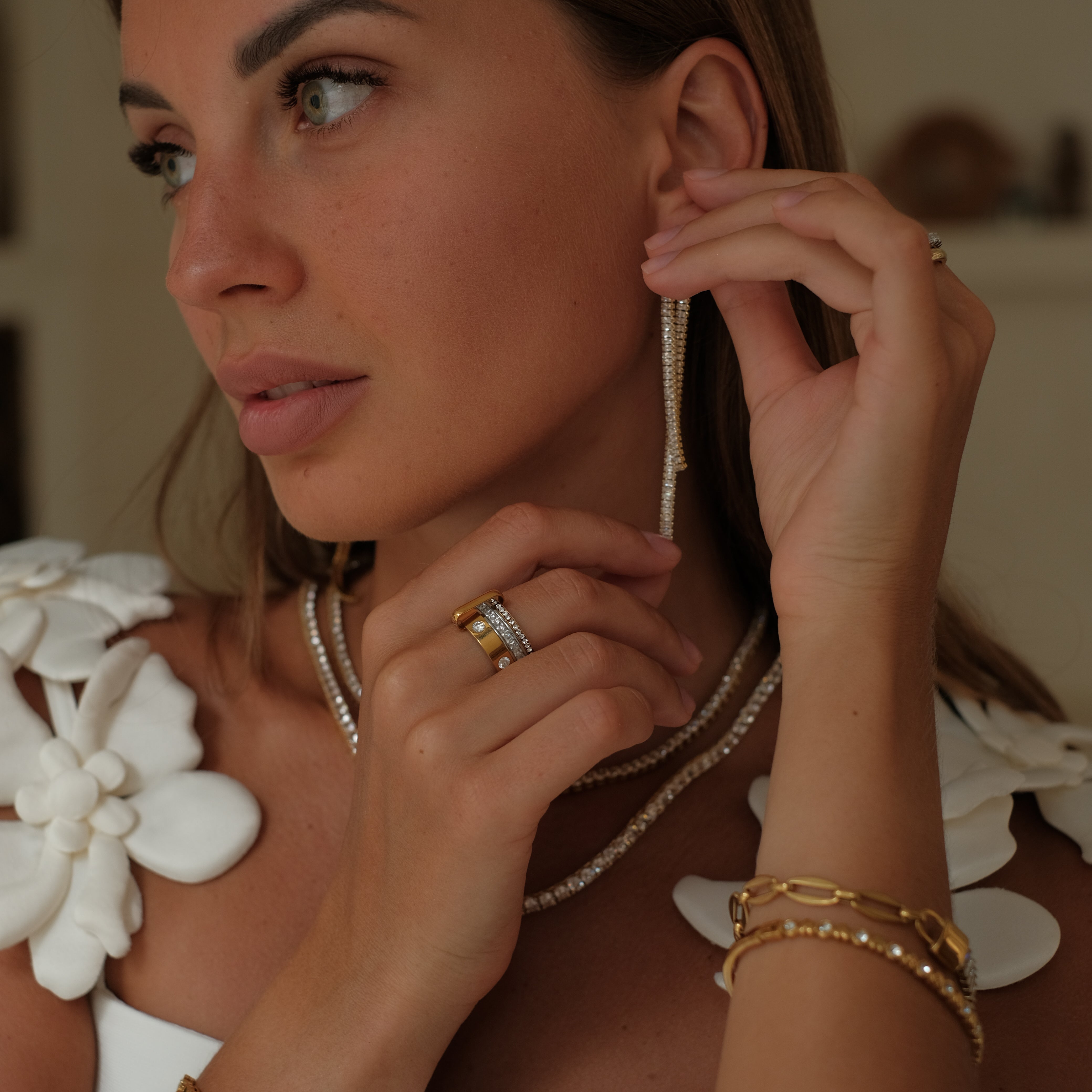 Sierra Stack Ring by Lucy Luna Jewellery, alternate view 3