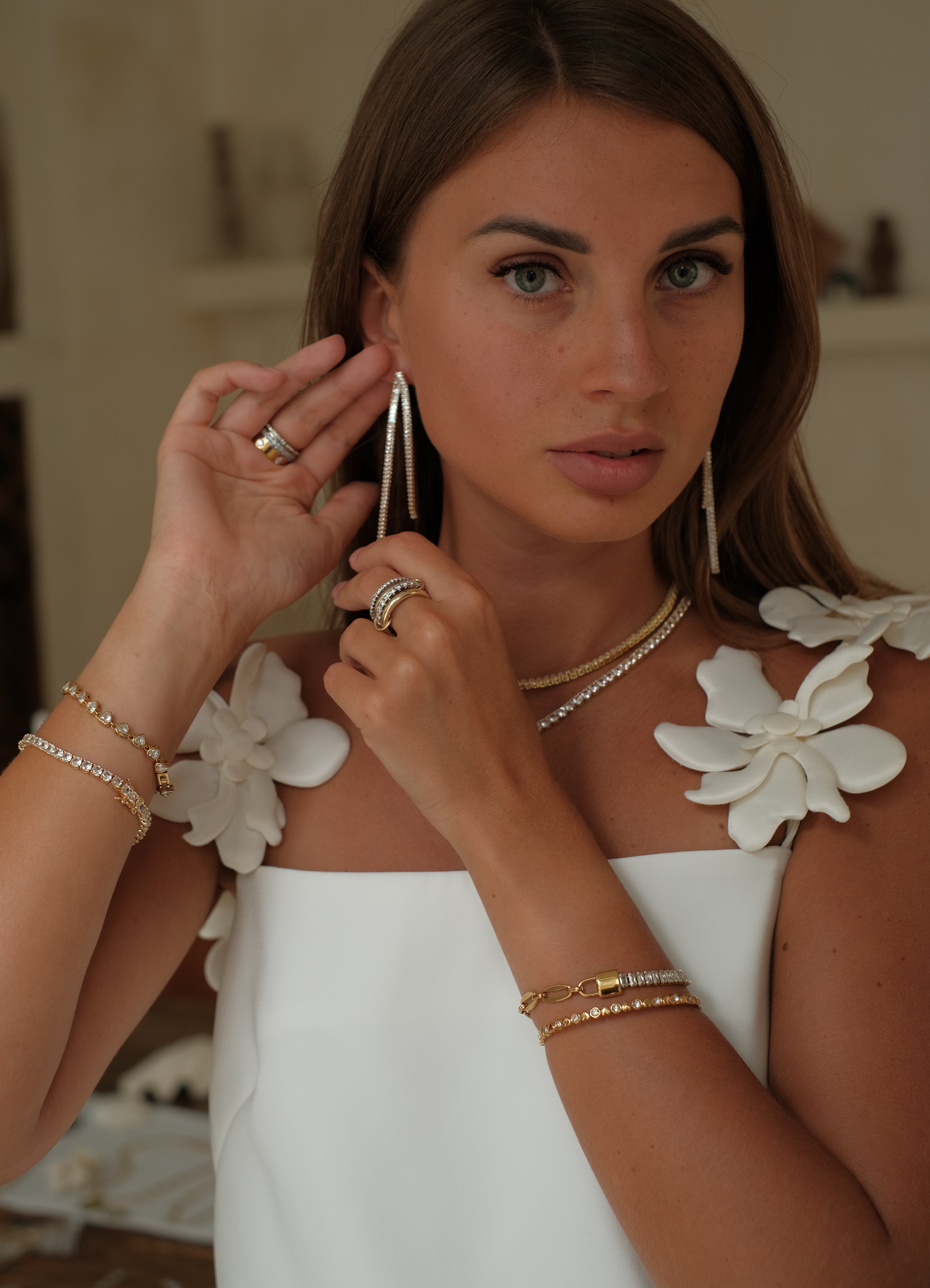 Portia Earrings by Lucy Luna Jewellery, alternate view 3