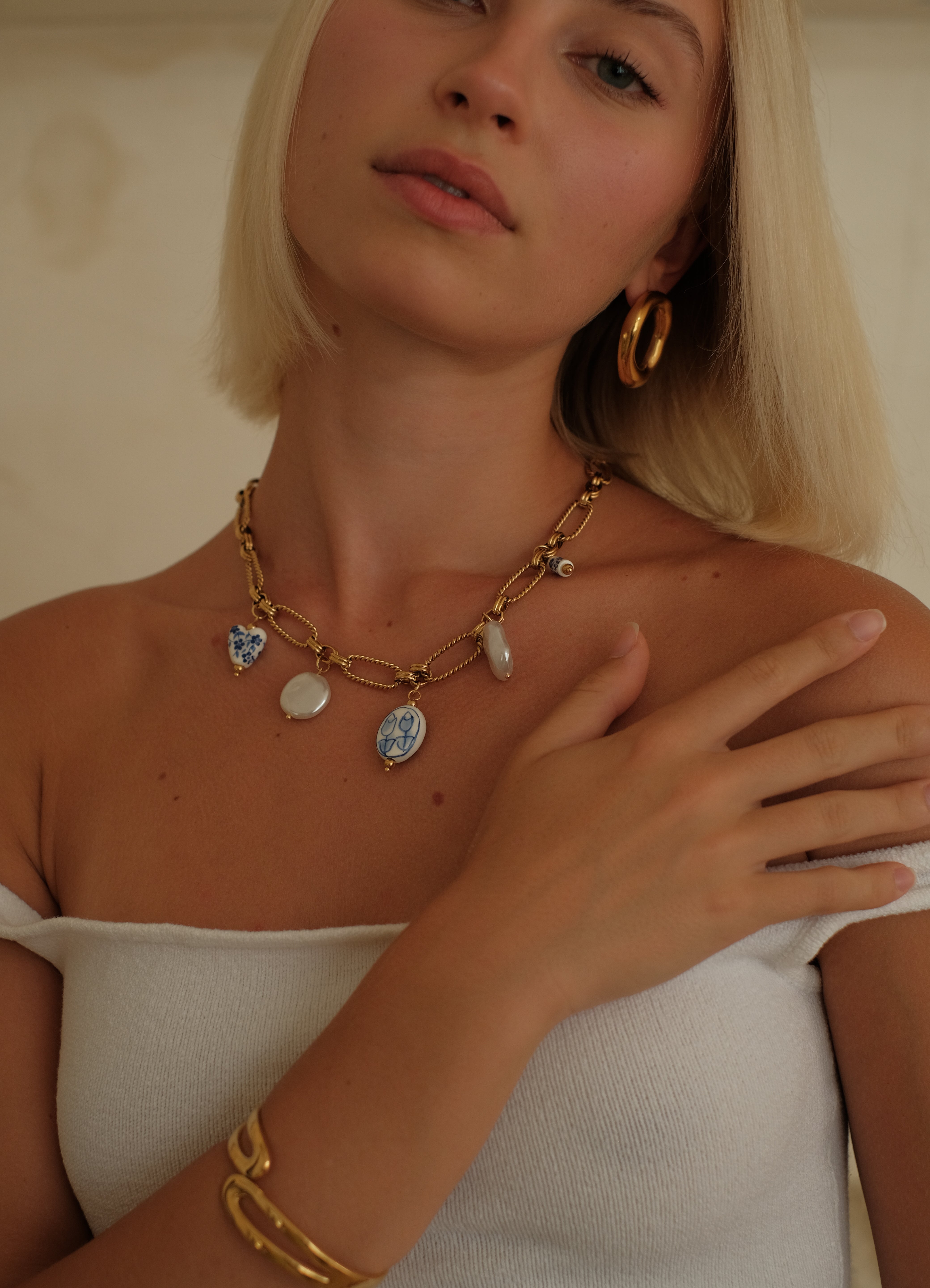 Portofino Charm Necklace by Lucy Luna Jewellery, alternate view 6