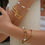 Maren Wave Bangle by Lucy Luna Jewellery, alternate view 9