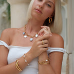 Mila Link Pearl Bracelet by Lucy Luna Jewellery, alternate view 10