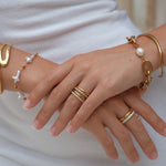 Mila Link Pearl Bracelet by Lucy Luna Jewellery, alternate view 12