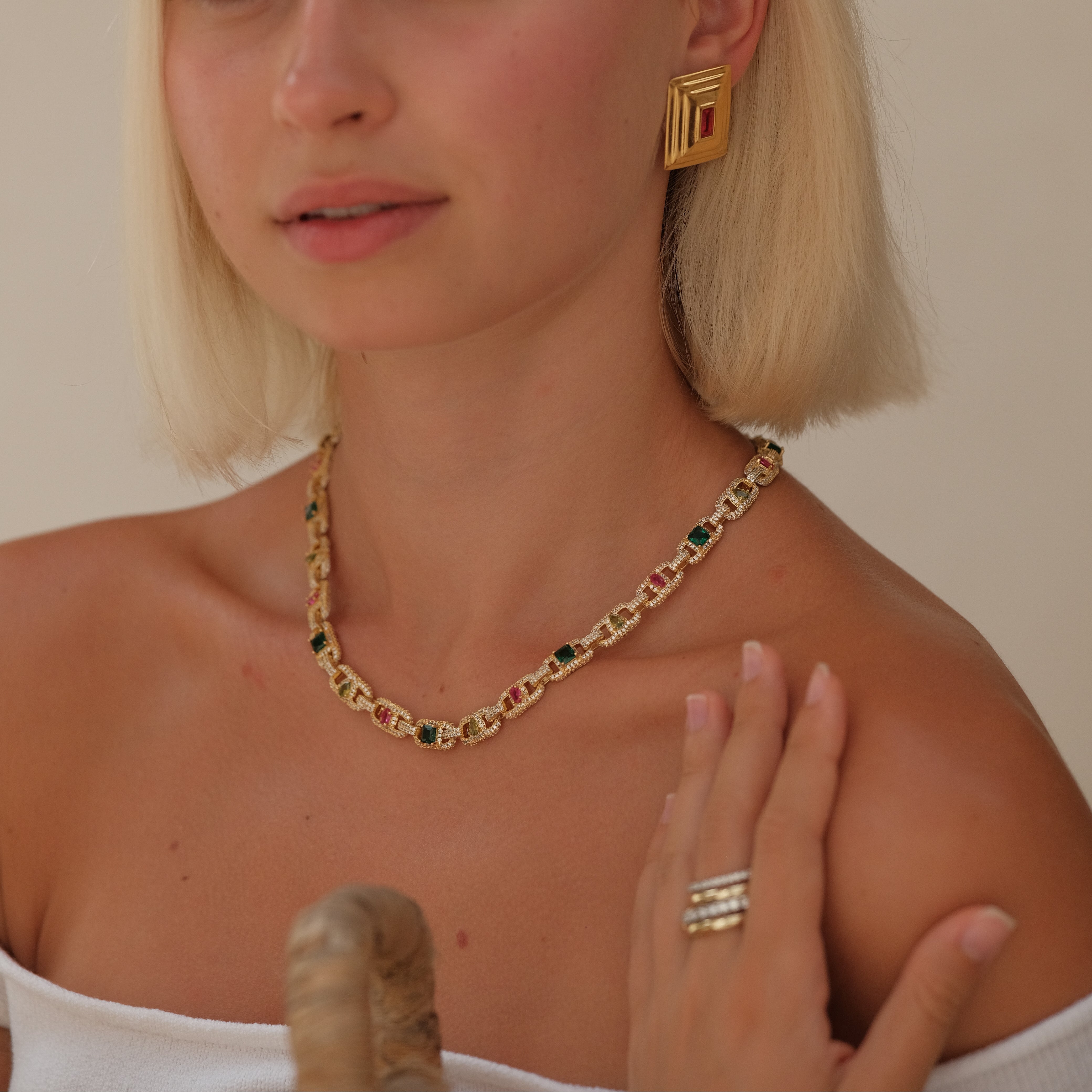Isabelle Necklace by Lucy Luna Jewellery, alternate view 2