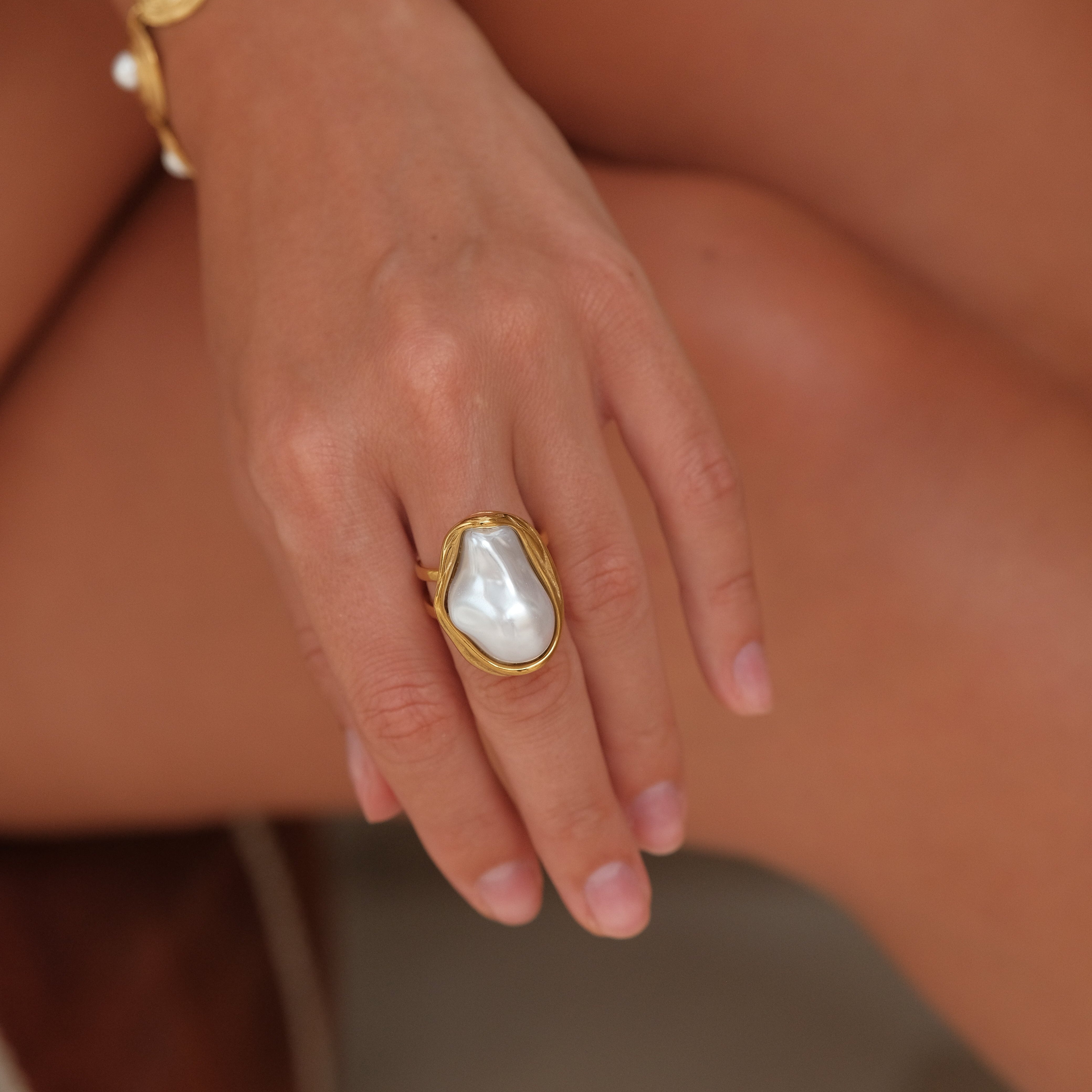 Aurora Baroque Ring by Lucy Luna Jewellery, alternate view 2
