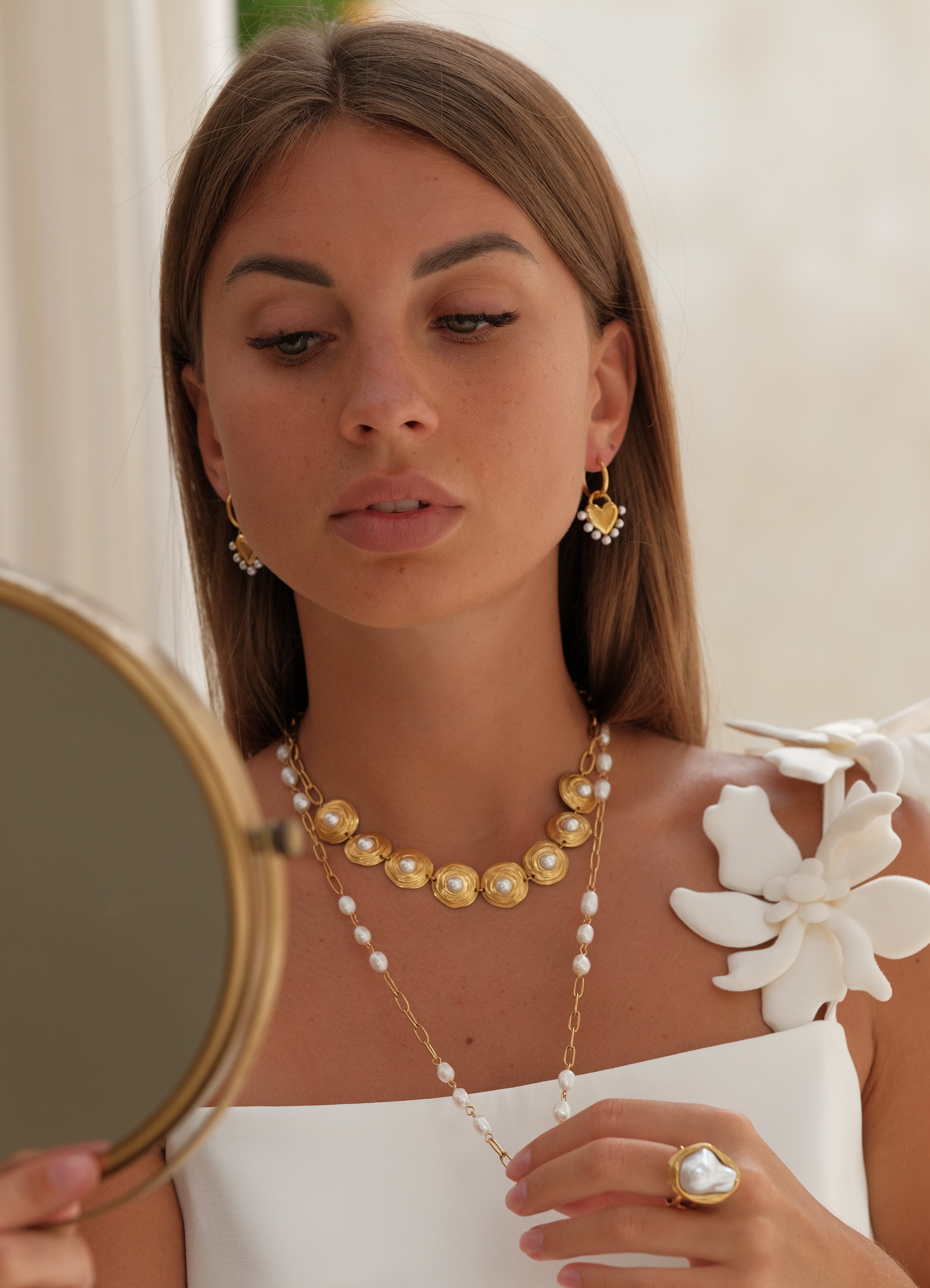 Éterna Pearl Necklace by Lucy Luna Jewellery, alternate view 5