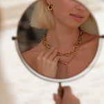 Elisia Oval Link Necklace by Lucy Luna Jewellery, alternate view 5
