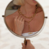 Bianca T-Bar Necklace by Lucy Luna Jewellery, alternate view 3