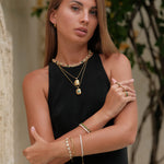 Maya Rope Hoop Earrings by Lucy Luna Jewellery, alternate view 2
