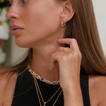 Maya Rope Hoop Earrings by Lucy Luna Jewellery, alternate view 6