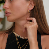 Maya Rope Hoop Earrings by Lucy Luna Jewellery, alternate view 6