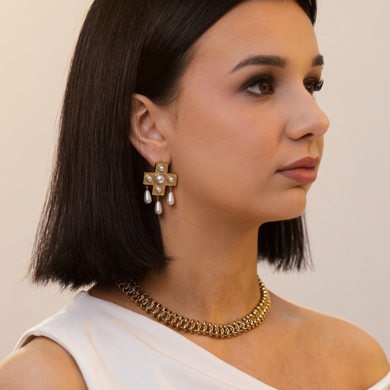 Celeste Mesh Choker by Lucy Luna Jewellery, alternate view 7