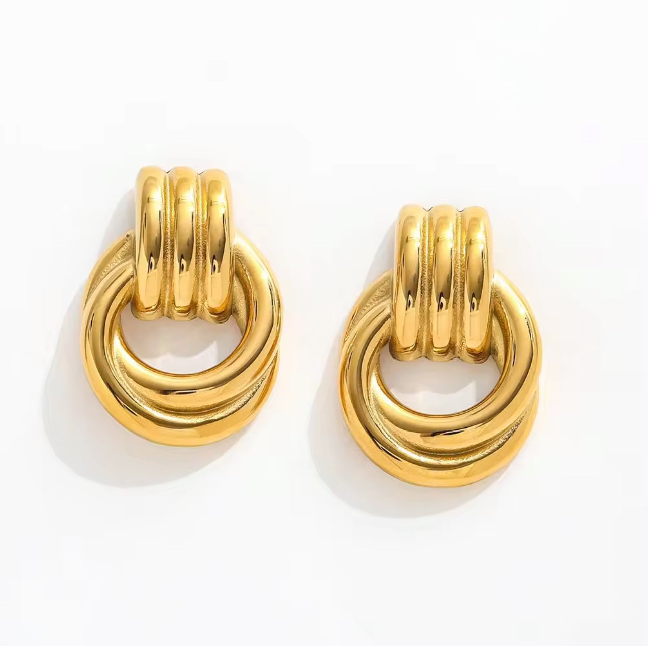 Ines Knotted Studs by Lucy Luna Jewellery