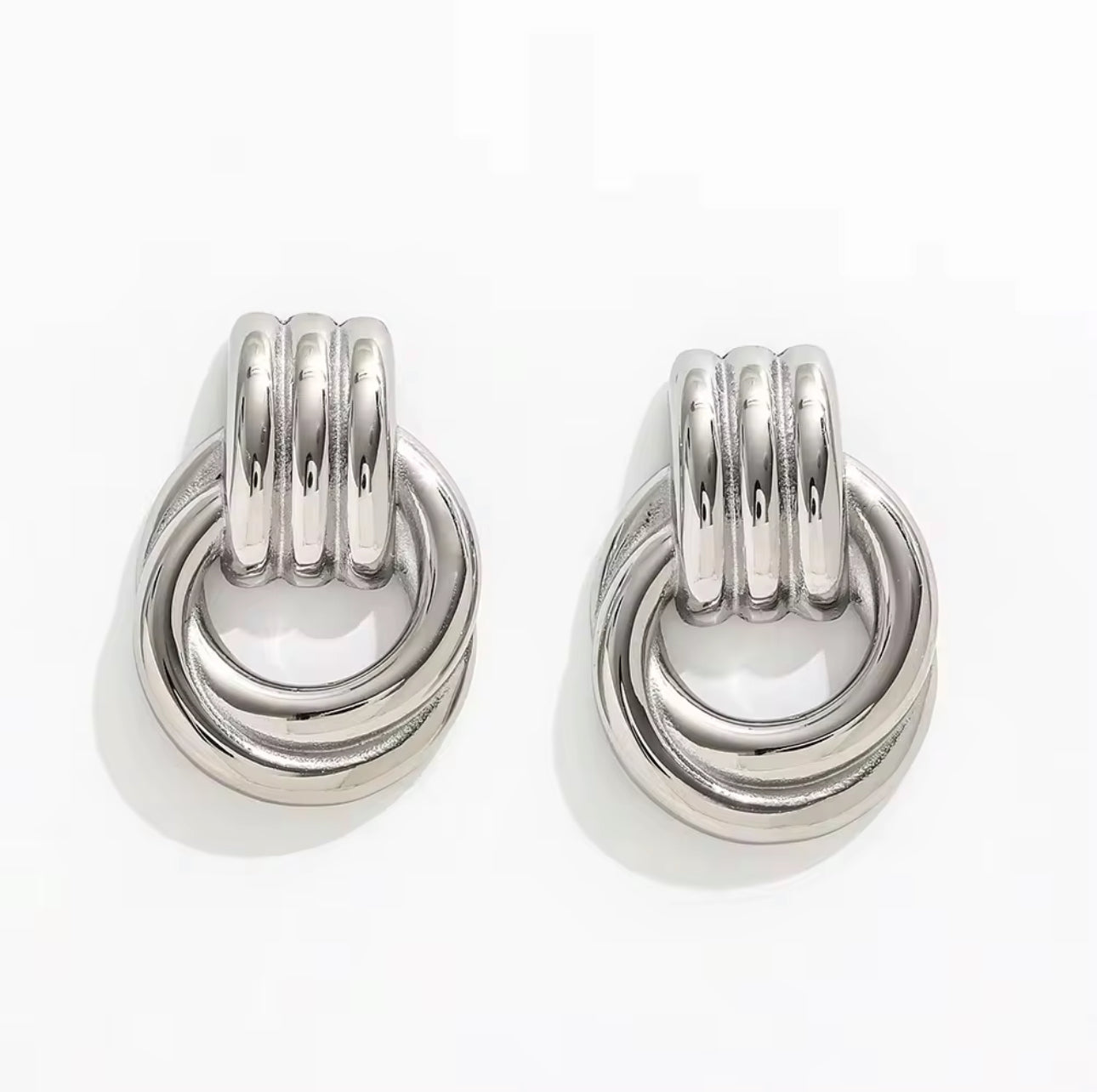 Ines Knotted Studs by Lucy Luna Jewellery, alternate view 3