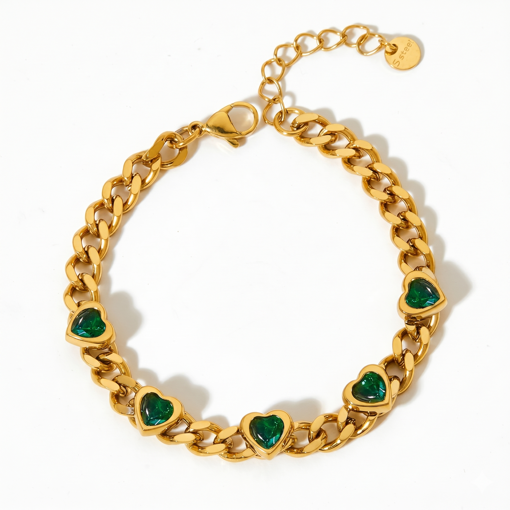 Esme Heart Bracelet by Lucy Luna Jewellery