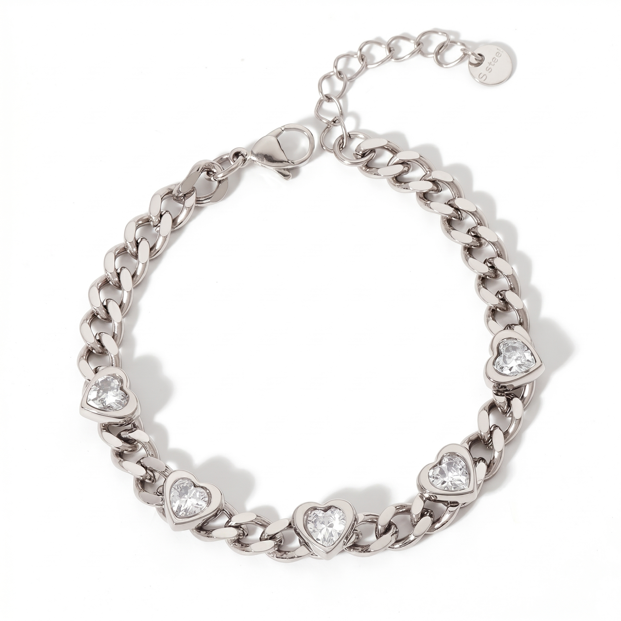 Esme Heart Bracelet by Lucy Luna Jewellery, alternate view 2