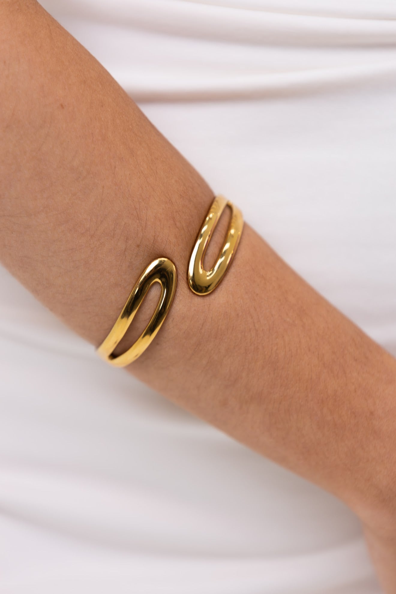 Maren Wave Bangle by Lucy Luna Jewellery, alternate view 3