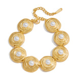 Éterna Pearl Bracelet by Lucy Luna Jewellery