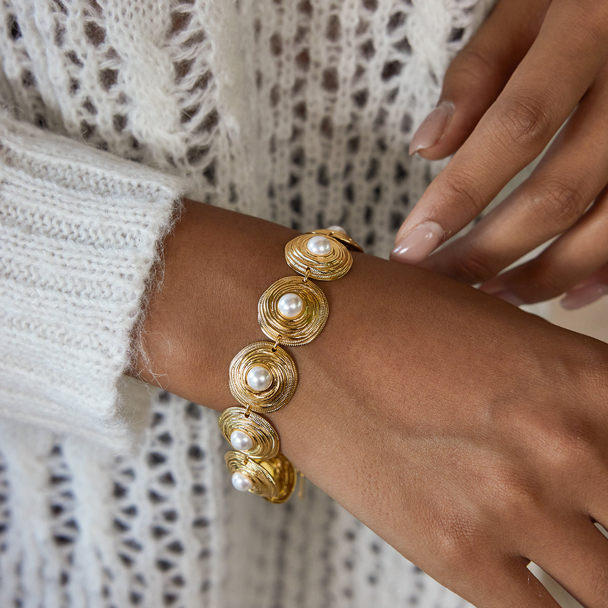 Éterna Pearl Bracelet by Lucy Luna Jewellery, alternate view 5