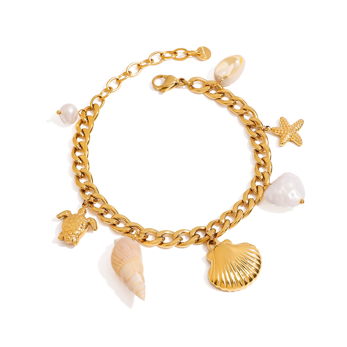 Sirena Ocean Charm Bracelet by Lucy Luna Jewellery