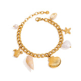 Sirena Ocean Charm Bracelet by Lucy Luna Jewellery