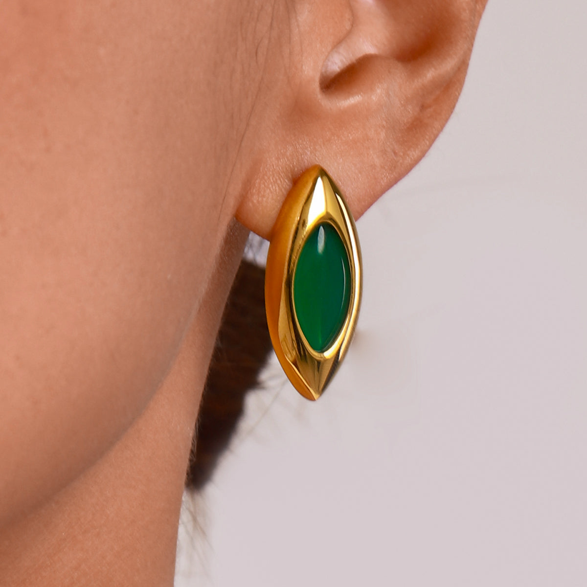Nikita Marquise Studs by Lucy Luna Jewellery, alternate view 5