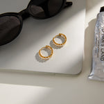 Gia Radiant Hoops by Lucy Luna Jewellery, alternate view 2