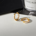 Gia Radiant Hoops by Lucy Luna Jewellery, alternate view 4