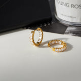 Gia Radiant Hoops by Lucy Luna Jewellery, alternate view 4