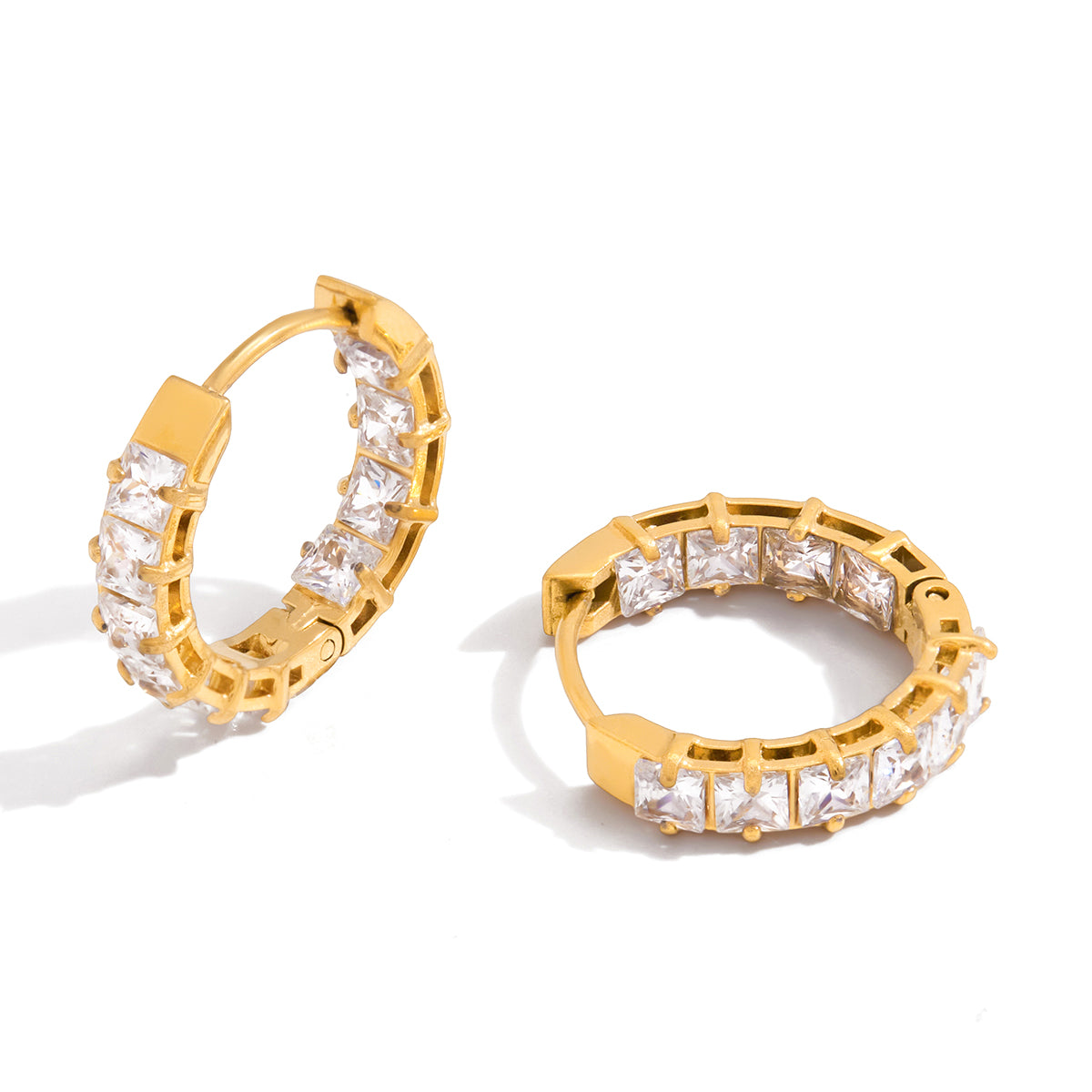 Gia Radiant Hoops by Lucy Luna Jewellery