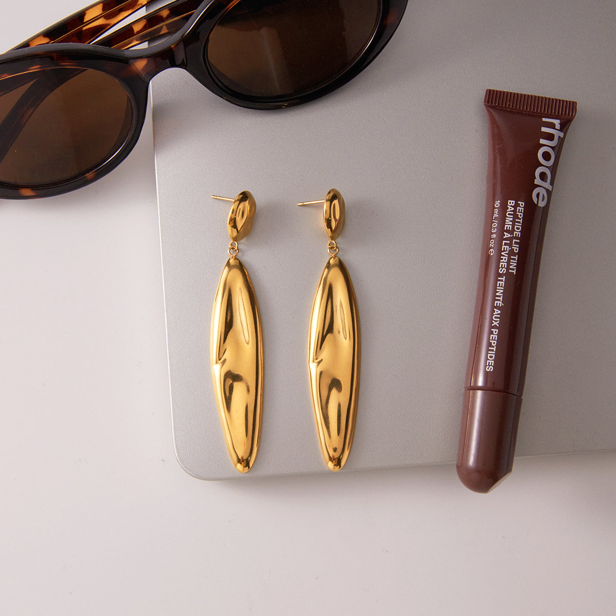 Isadora Drop Earrings by Lucy Luna Jewellery, alternate view 3