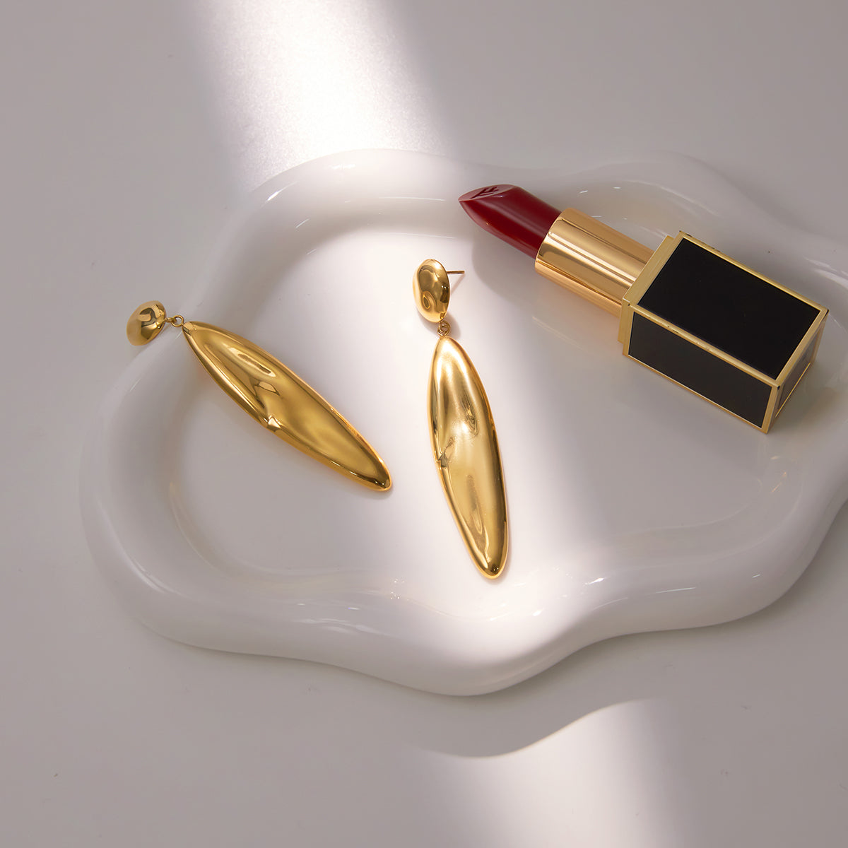 Isadora Drop Earrings by Lucy Luna Jewellery, alternate view 5