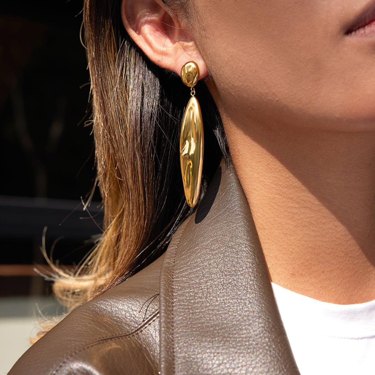 Isadora Drop Earrings by Lucy Luna Jewellery, alternate view 7