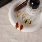 Nikita Marquise Studs by Lucy Luna Jewellery, alternate view 7