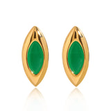 Nikita Marquise Studs by Lucy Luna Jewellery