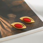 Nikita Marquise Studs by Lucy Luna Jewellery, alternate view 3