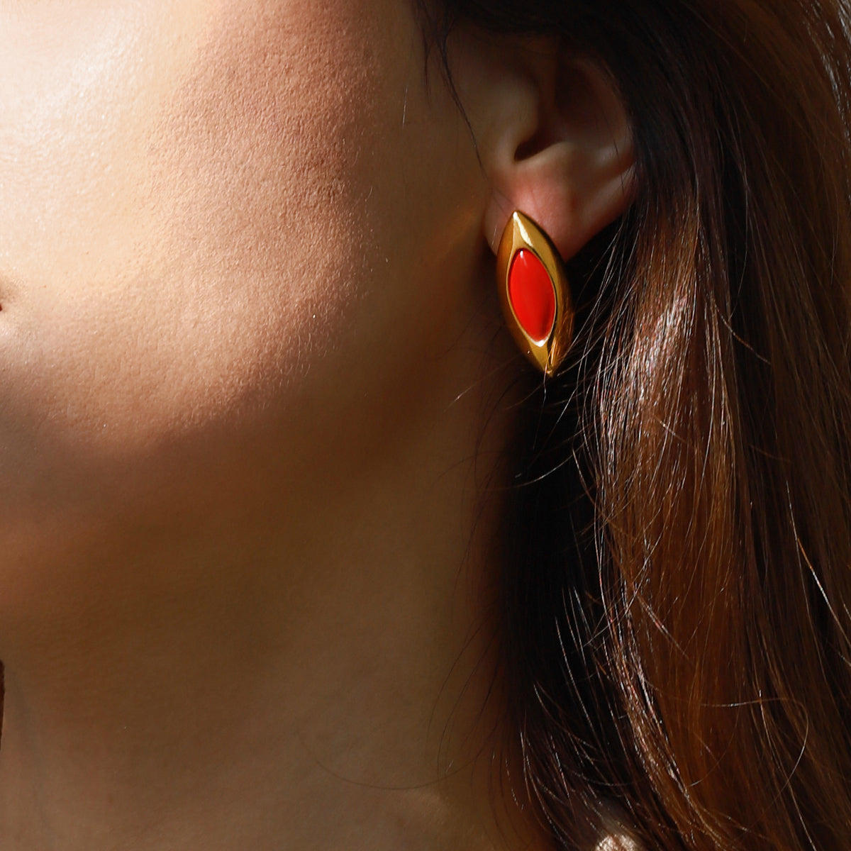Nikita Marquise Studs by Lucy Luna Jewellery, alternate view 4
