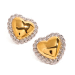 Quinn Scalloped Hearts by Lucy Luna Jewellery