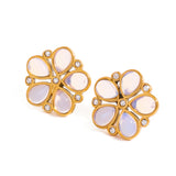 Azurea Floral Studs by Lucy Luna Jewellery