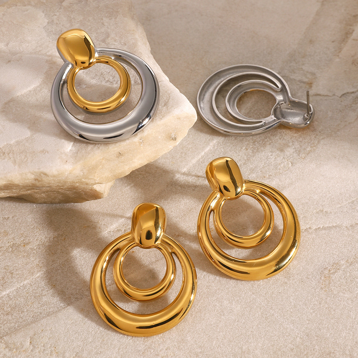 Orbit Tiered Drops by Lucy Luna Jewellery, alternate view 4