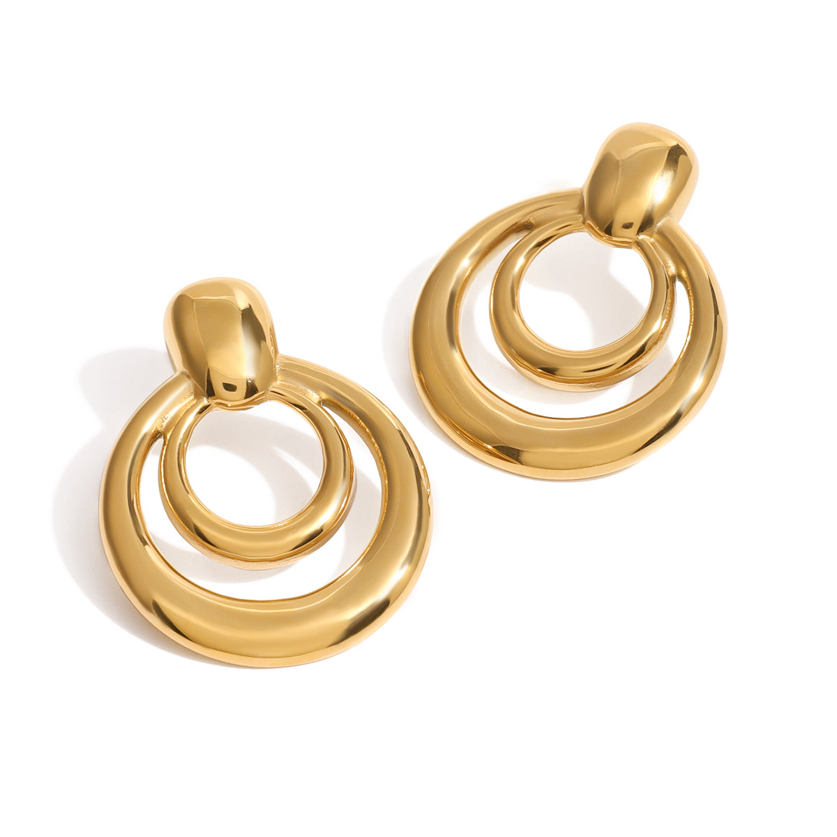 Orbit Tiered Drops by Lucy Luna Jewellery