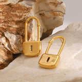 Lora Padlock Drops by Lucy Luna Jewellery, alternate view 2