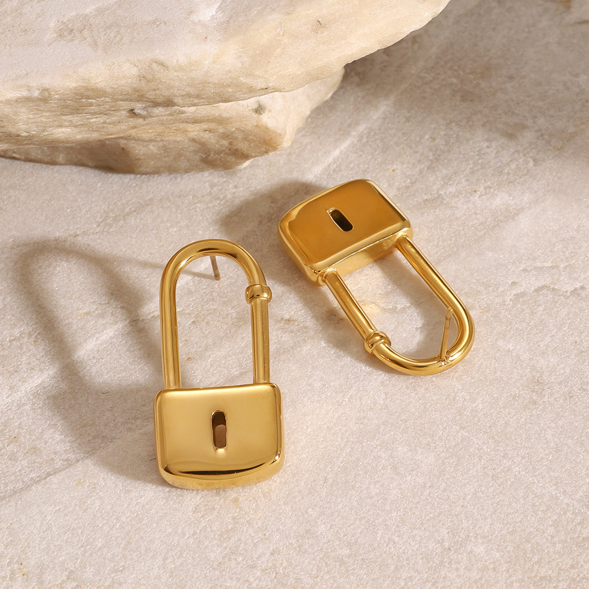 Lora Padlock Drops by Lucy Luna Jewellery, alternate view 4