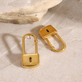 Lora Padlock Drops by Lucy Luna Jewellery, alternate view 4